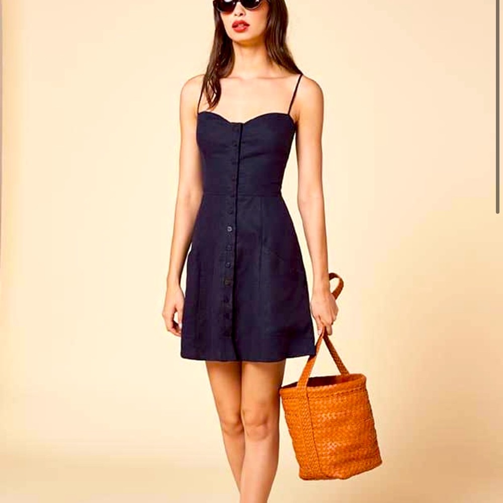 Navy Reformation Amery dress size 0